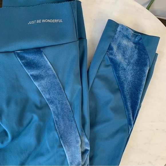 ZARA Girls Just Be Wonderful Teal Pants Leggings Size 11-12(Girls Large) - Picture 6 of 9